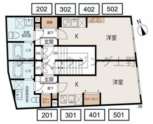 ＣｒｏｓｓＧｒａｙ町屋の物件間取画像